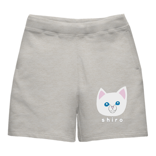 しろねこちゃん ライトスウェットハーフパンツ