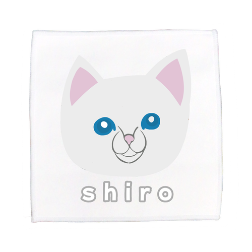 しろねこちゃん ピクチャースタイル ミニタオル