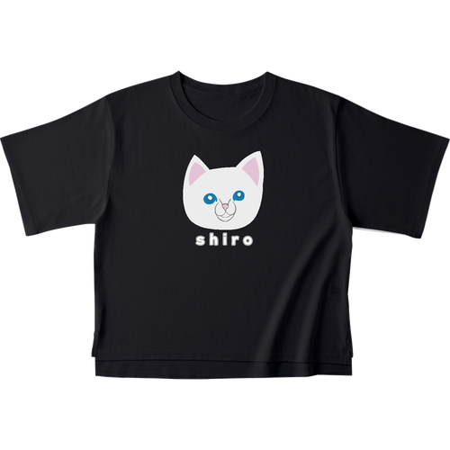 しろねこちゃん オープンエンドマックスウェイトウィメンズオーバーTシャツ