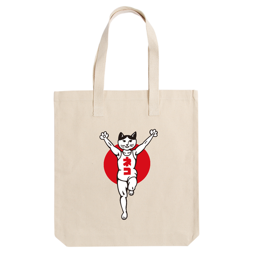 ネコ アーバントート【白プリントあり】