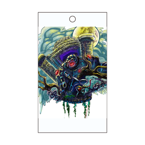 遺跡のゴーレムと宝探し 短冊型アクリルキーホルダー (W40mm H70mm)