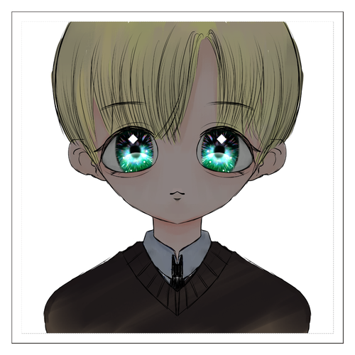 おとこのこクリアステッカー・シール 100mmクリアステッカー・シール