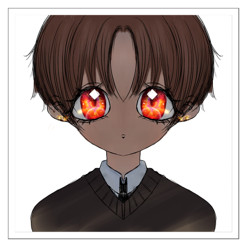 おとこのこクリアステッカー・シール 100mmクリアステッカー・シール