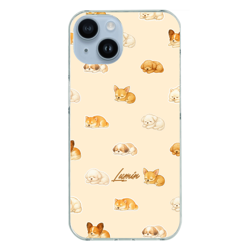お昼寝わんちゃんず iPhone14 (透明)