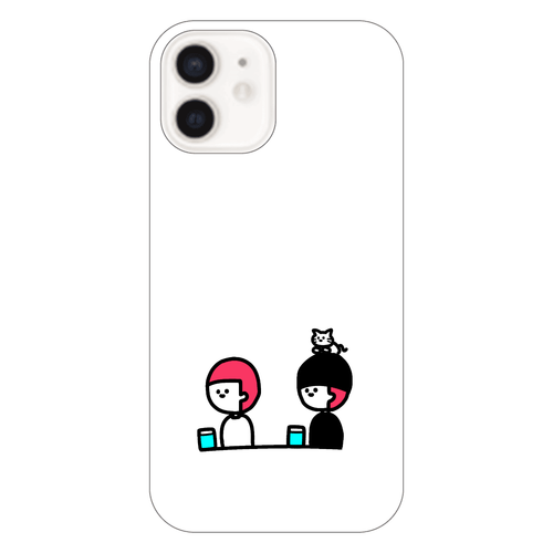 牛丼を待つ1人と2匹 iPhone12（透明）