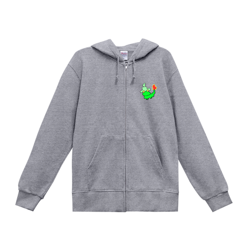 トカゲの炎 スタンダードWフードジップパーカー