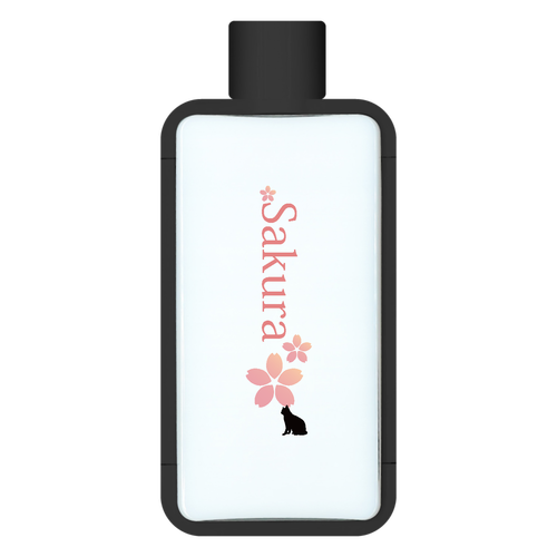 Sakuraと猫のスクエアボトル フレームスクエアボトル