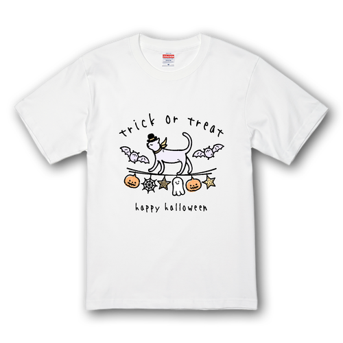 子猫とコウモリのハロウィンパーティー プレミアムTシャツ