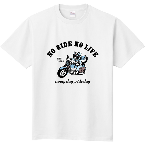 バイク乗りのハチワレ君！ pat01 CO 定番Ｔシャツ