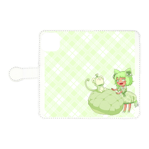 ケモ耳ちゃんとメロンパン iPhone11 手帳型スマホケース