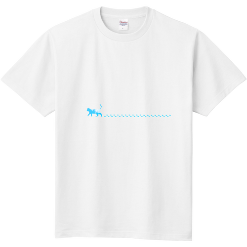 にゃんことことこお散歩Tシャツ 定番Ｔシャツ