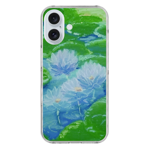 蓮 iPhone16 (透明)(ハードケース)