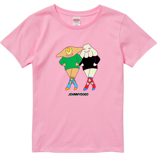 ハチャプリ星人とヒンカリ星人 ハイクオリティーTシャツ（ガールズ）