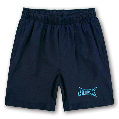 【ATDK】フィットネスハーフパンツ（スカイブループリント） フィットネスハーフパンツ
