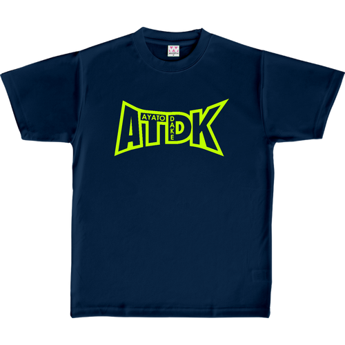 【ATDK】ドライライトＴシャツ（ライトグリーンプリント） 定番ドライライトＴシャツ
