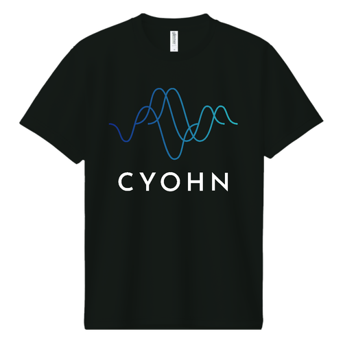 CYOHN Dry Thirt ロゴ大＋テキスト ドライＴシャツ