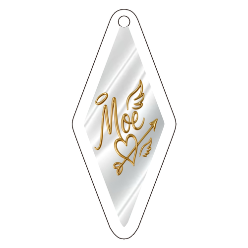 MOEロゴキーホルダー アクリルキーホルダー ひし形 (6cm)