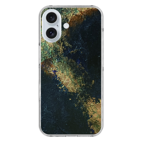 世界地図 iPhone16 (透明)(ハードケース)