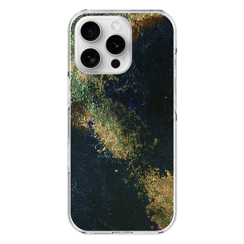 世界地図 iPhone16 Pro (透明)(ハードケース)