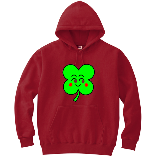 幸せのクローバー 軽量プルパーカー (長袖プリント)