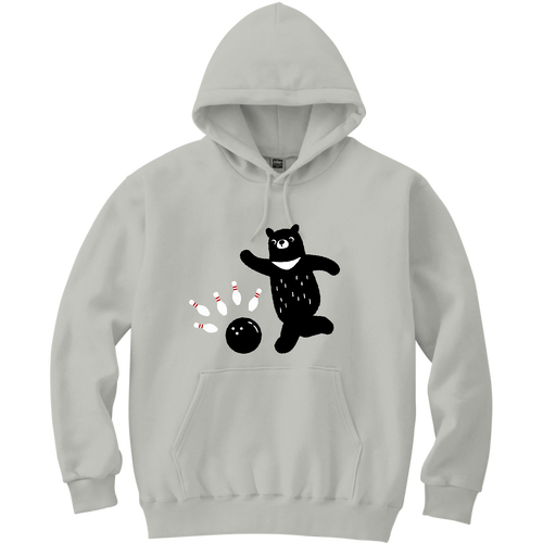 ボウリングくま君 軽量プルパーカー (長袖プリント)