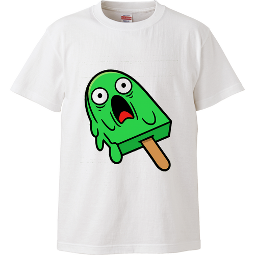 溶けるアイス ハイクオリティーTシャツ