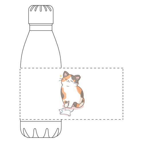 狩するさくらにゃん ロケットサーモボトル (420ml)