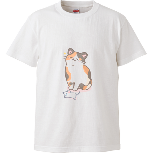 狩するさくらにゃん ハイクオリティーTシャツ