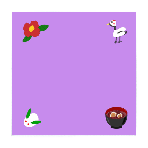 四季ハンカチ（冬） ソフトタッチミニタオル