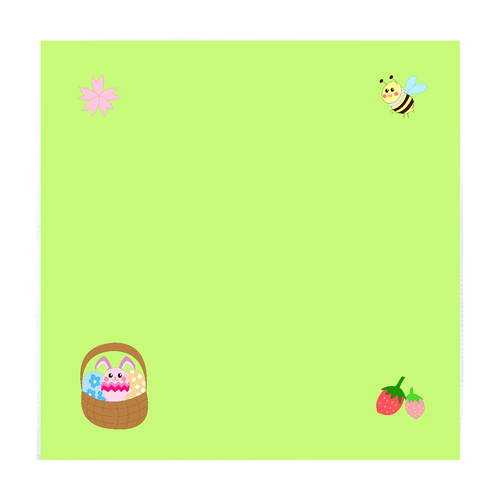 四季ハンカチ（春） ソフトタッチミニタオル