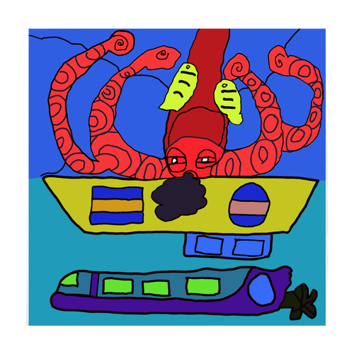 ミズダコハンカチ ソフトタッチミニタオル