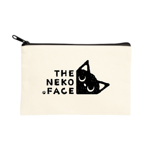 THE NEKO FACE 黒猫 キャンバスポーチ（S）