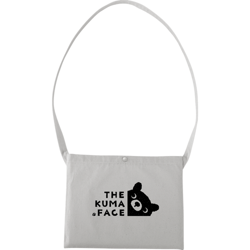 THE KUMA FACE こぐま キャンバスサコッシュ(フルカラー転写プリント)