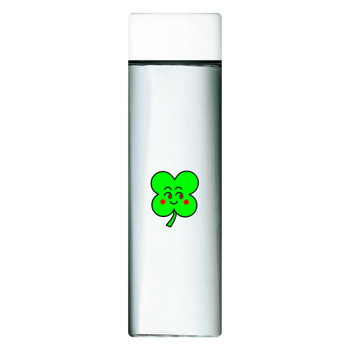 幸せのクローバー スクエアクリアボトル