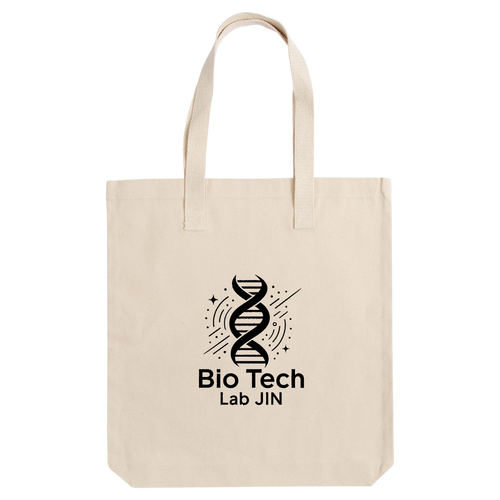 Bio Tech Lab JIN DNAロゴトートバッグ アーバントート【白プリントあり】