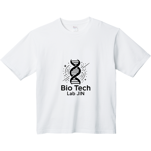 Bio Tech Lab JIN DNAロゴTシャツ ヘビーウェイト ビッグシルエットTシャツ