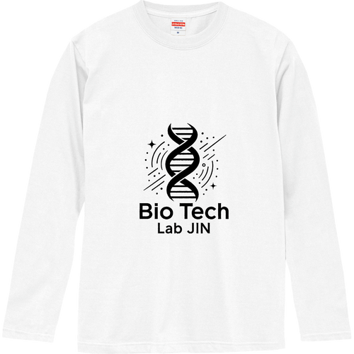 Bio Tech Lab JIN DNAロゴTシャツ ロングスリーブTシャツ