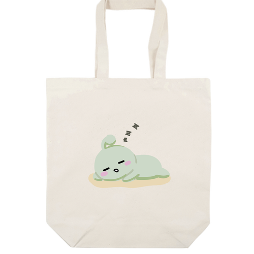 ねむねむねむーい オーガニックコットンキャンバストート（M）