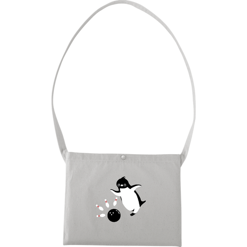 ボウリング アデリーくん キャンバスサコッシュ(フルカラー転写プリント)