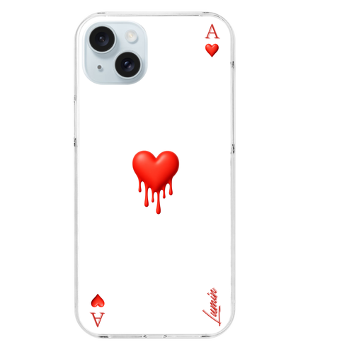 Heart-A iPhone15 Plus (透明) (ハードケース)