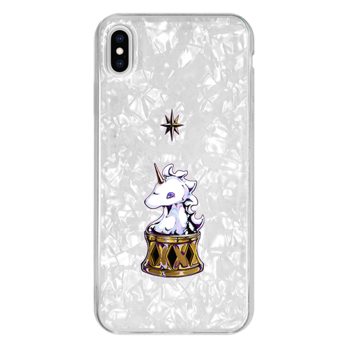 ユニコーンボンボン iPhone XsMAX シェルデザインケース iPhone XsMAX シェルデザインケース