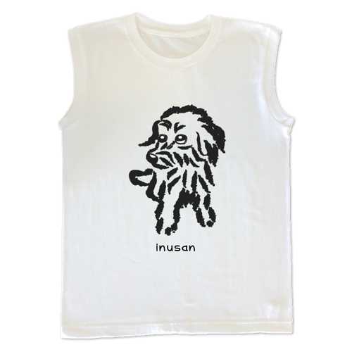 犬のSAMP　ウィメンズノースリーブ ウィメンズ ノースリーブ Ｔシャツ