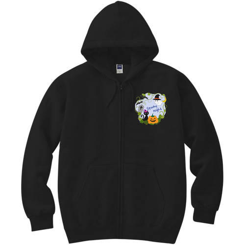 ハロウィン（Spooky Night） 軽量ジップアップパーカー