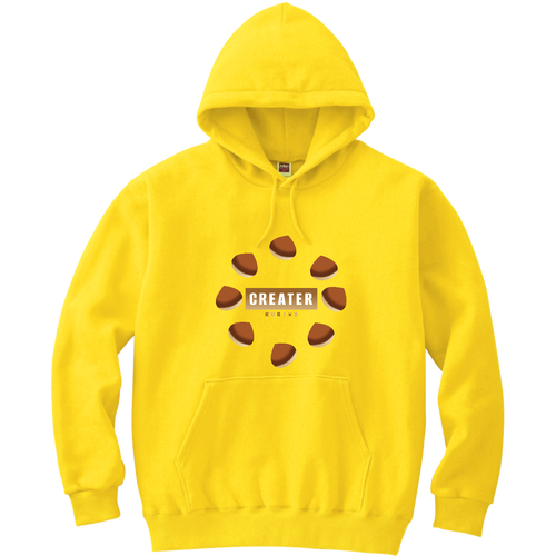 【CREATER KURI×8】パーカー 軽量プルパーカー (長袖プリント)