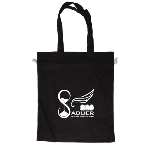 サブリエ【BK】オーガニックコットンガゼット巾着トート オーガニックコットンガゼット巾着トート