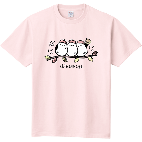 秋を楽しむシマエナガくん 定番Ｔシャツ