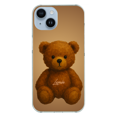 テディベア iPhone14 (透明)