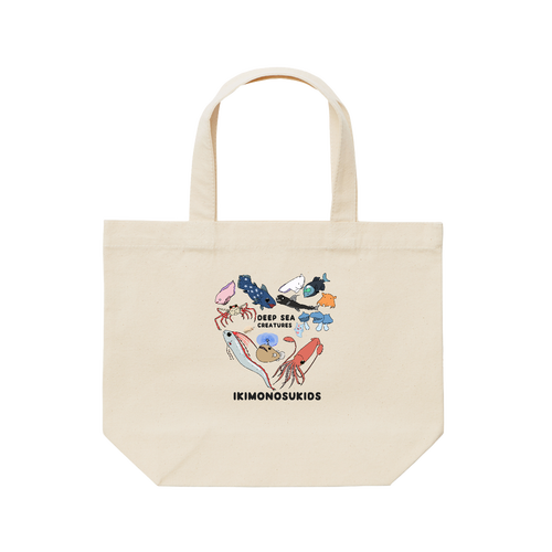 深海生物【S】高さ32幅25持ち手37 レギュラーキャンバストートバッグ(S)(フルカラー転写プリント)