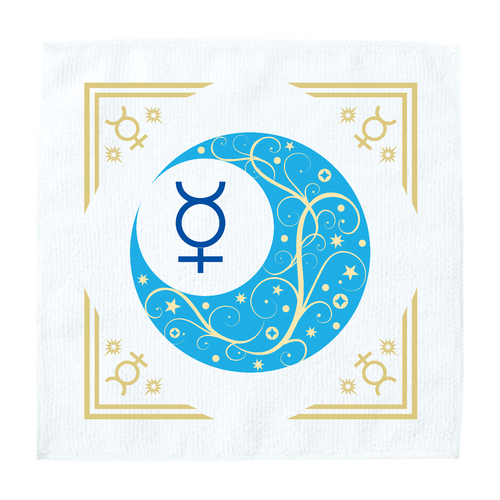 オリエンタルな月と水星と。ー水星額Ver.／ミニタオル ソフトタッチミニタオル