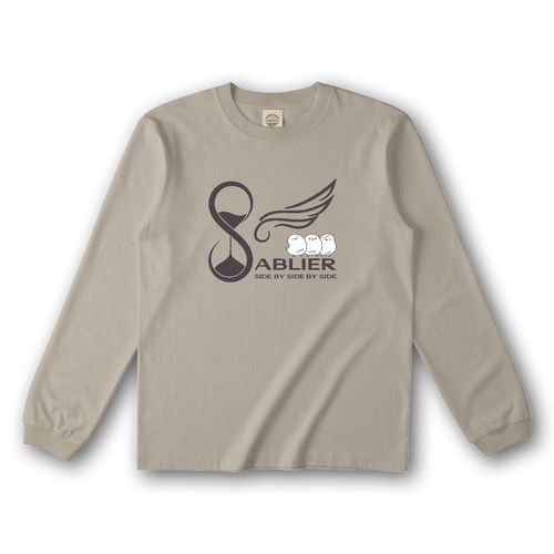 サブリエ【GY】オーガニックコットンロングスリーブTシャツ オーガニックコットンロングスリーブTシャツ（リブ有り）